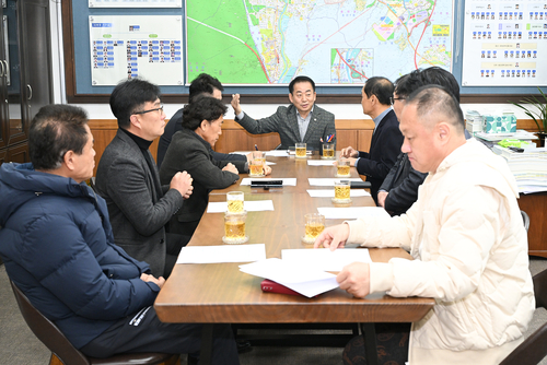 김연균 의정부시의회 의장 26일 동별체육진흥회 회장단과 정담회 개최