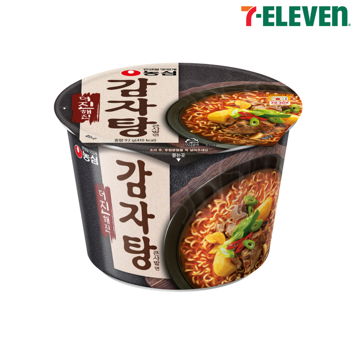 편의점 '세븐일레븐'이 식품 제조사 '농심'과 협업해 출시한 '감자탕큰사발면'. 사진=코리아세븐