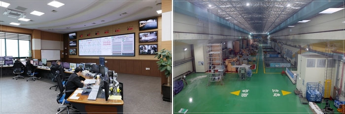 시화호 조력발전소 상황실(왼쪽) 및 설비 내부. 한국수자원공사