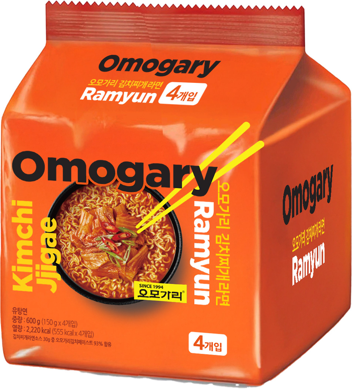 지난 27일 롯데마트·슈퍼가 단독 출시한 '오모가리 김치찌개라면' 상품. 사진=롯데마트·슈퍼