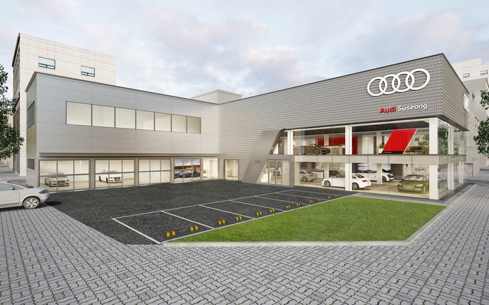 자료사진. 아우디 수성 전시장 전경.