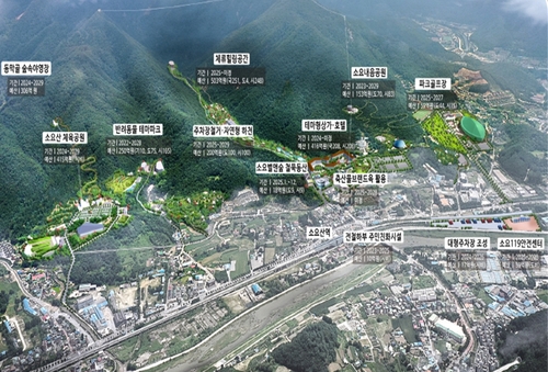 동두천시 소요산 확대개발 기획도