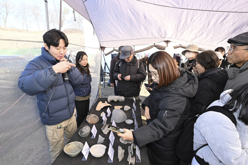 양주시-(재)기호문화유산연구원 28일 양주대모산성 15차 발굴조사 현장 공개회 진행