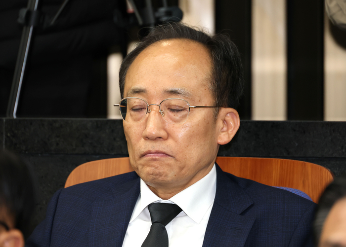 의원총회 참석한 추경호 의원