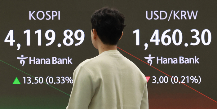 하락 출발 뒤 반등한 코스피