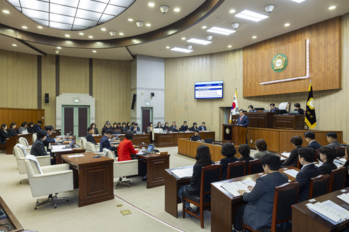 김성제 의왕시장 1일 의왕시의회 제2차 정례회에서 시정연설