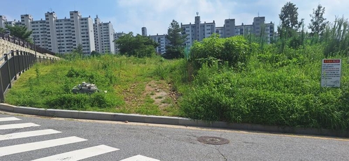 남양주시 어람초-중학교 및 시립어린이집 임시 회차-주차 공간 조성 전