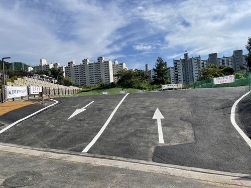 남양주시 어람초-중학교 및 시립어린이집 임시 회차-주차 공간 조성 후