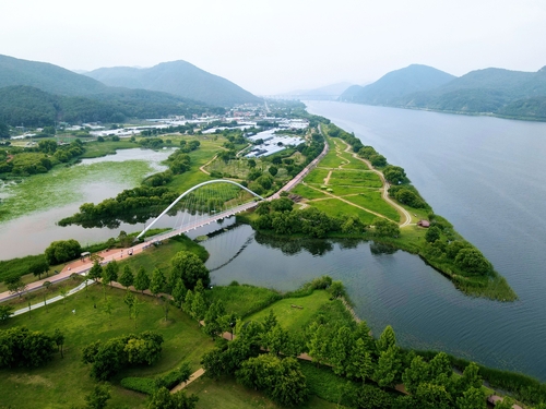 상수원 규제 지역- 남양주시 조안면 전경