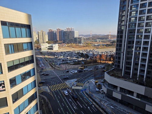 파주시 '스타필드 빌리지 운정' 인근 가람교차로 전경