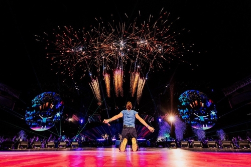 고양종합운동장에서 열린 콜드플레이 내한 공연