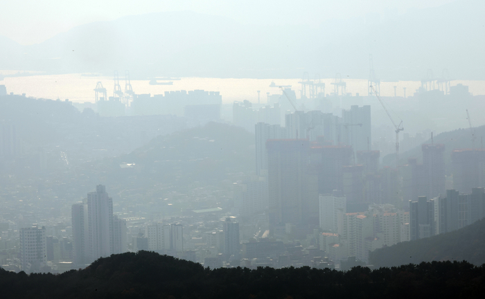 부산 미세먼지 나쁨