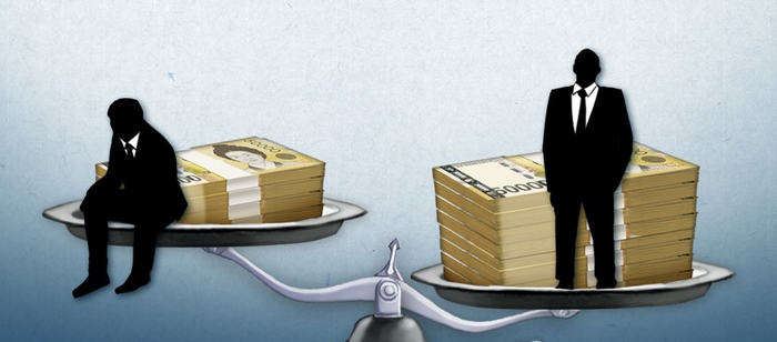 소득격차 관련 일러스트