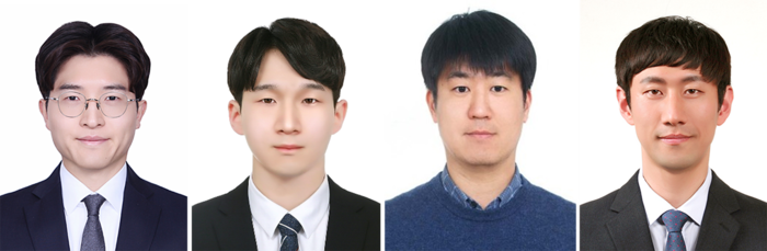 (좌측부터) 제1저자 손원경 박사・이재명 박사과정생, 교신저자 김시형 박사・최창순 교수 (사진=한양대)