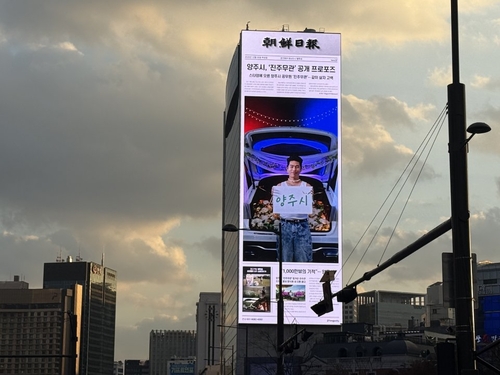 광화문통 네거리 '양주시 진주무관' 프로포즈 영상