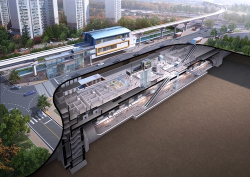 의정부시 우리동네 정책로드맵- 송산1동 서울 8-7호선 탑석역 조감도