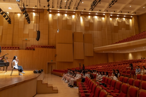 피아니스트 손열음 8월20일 고양예고 대상 마스터클래스 운영