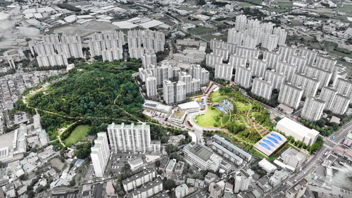 포천시 태봉공원 힐링존 조감도