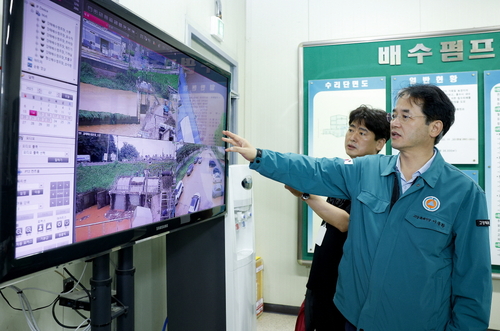 이동환 고양특례시장 8월 강매배수펌프장 현장점검