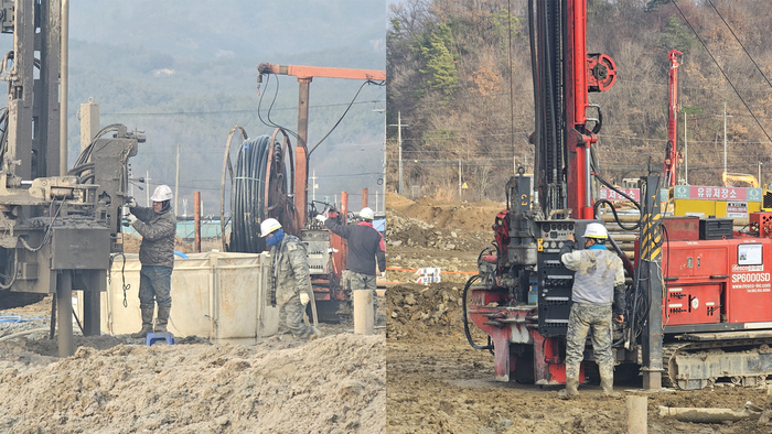 무자격자가 국착기 레버대를 잡고 운행을 하고 있다.=에너지경제 오근수기자