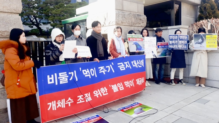 “비둘기 굶겨 죽이는 법은 위헌”…동물단체 헌법소원