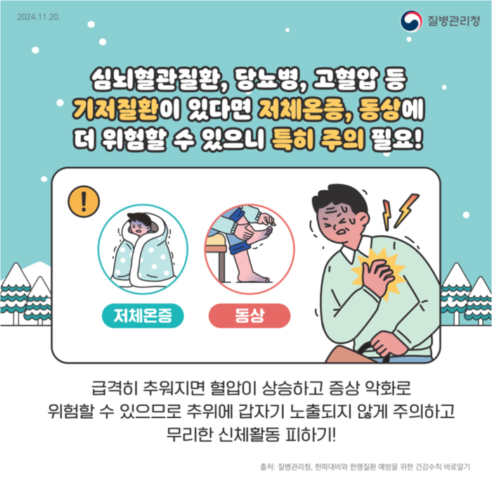 저체온증, 질병청 자료
