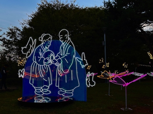 구리시 '2025 구리 빛 축제' 현장