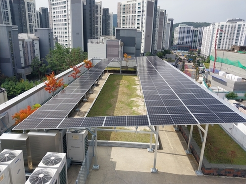 의왕시 백운커뮤티센터 옥상 태양광발전설비