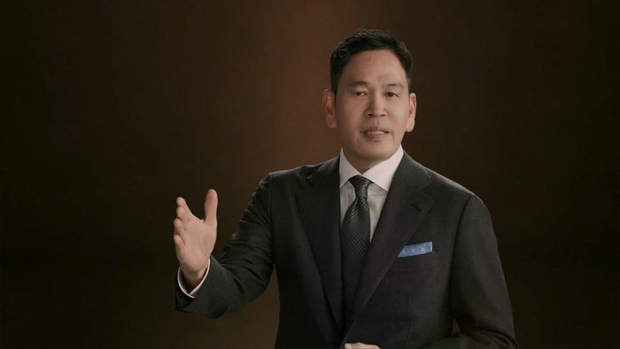 정용진 신세계그룹 회장이 2026 신세계그룹 신년사를 발표하고 있다. 사진=신세계그룹