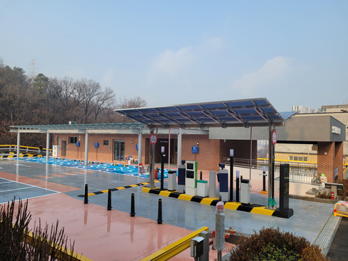 과천시 문원청계마을 공영주차장