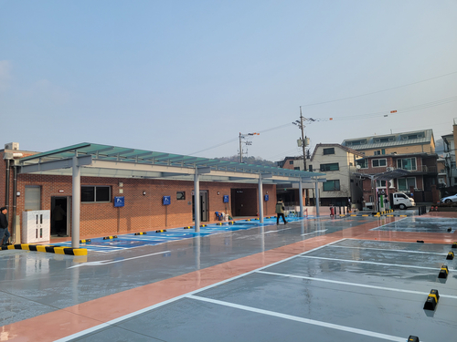 과천시 문원청계마을 공영주차장