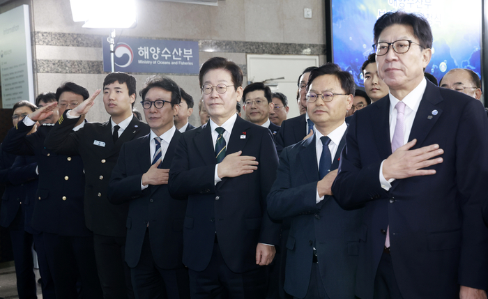 부산 해수부 개청식 참석한 이재명 대통령