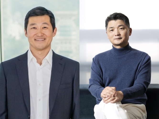 1978년생인 김범석 쿠팡Inc. 의장(왼쪽)과 김범수 카카오 창업자.