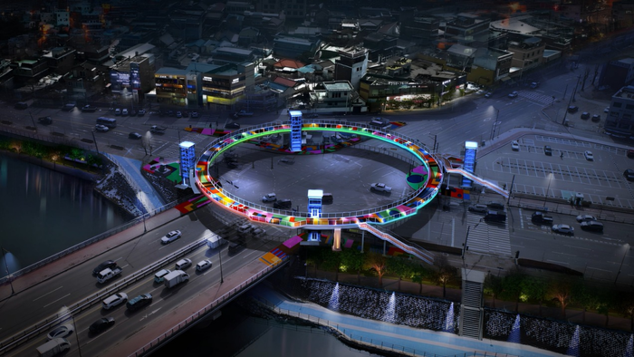 호반사거리 원형육교