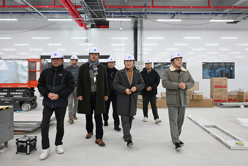 김동근 의정부시장 6일 ㈜시지메드텍 D동 건축현장 점검