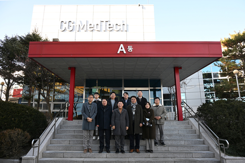 김동근 의정부시장 6일 ㈜시지메드텍 D동 건축현장 점검