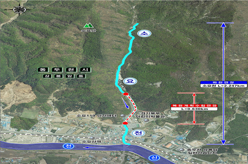 동두천시 소요천 생태하천 복원계획 기획도