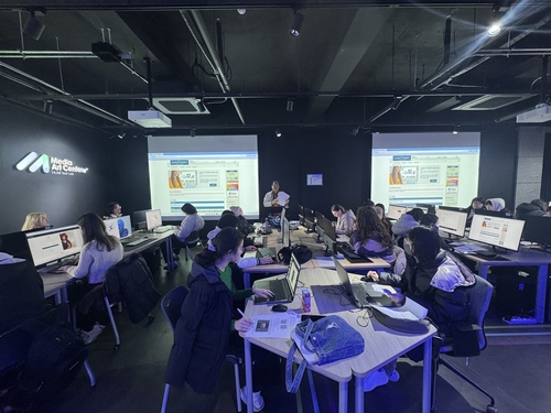 경복대학교 영상미디어콘텐츠학과 학생들 ACP(Adobe Certified Professional) 국제공인 자격증 시험 응시 현장