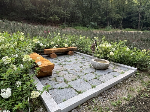 김동근 의정부시장 8일 녹지 인프라 확충 사업 대상지 점검- 장암숲 늘품길 쉼터