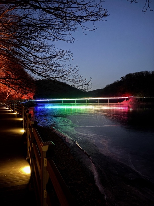 파주시 공릉호수 야간경관