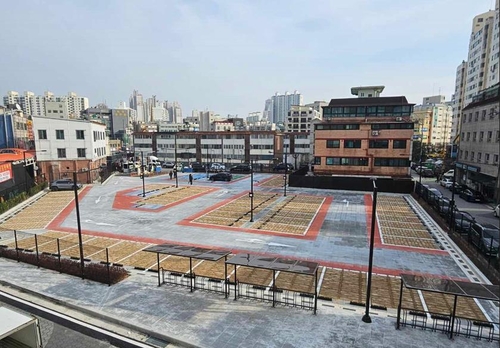친환경 주차장으로 조성된 고양특례시 향동 제1공영주차장