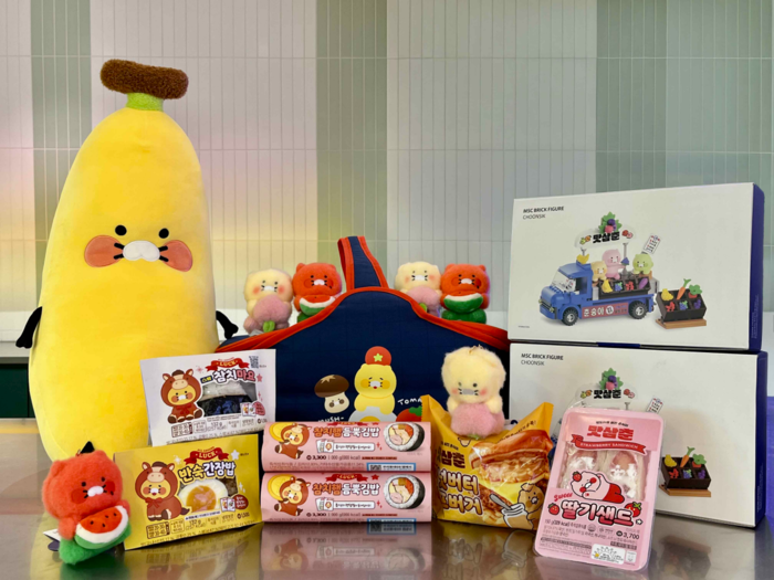 지난 6일 GS25가 출시한 '춘식이 컬래버 간편식 7종' 관련 이미지. 사진=GS리테일