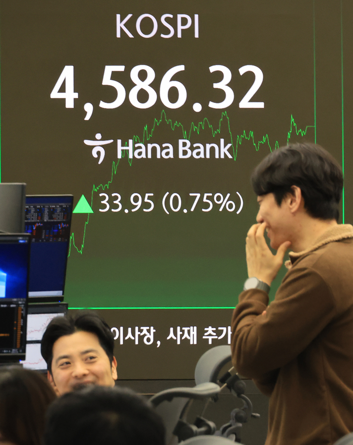 코스피, 4,580대 마감…사상 최고치