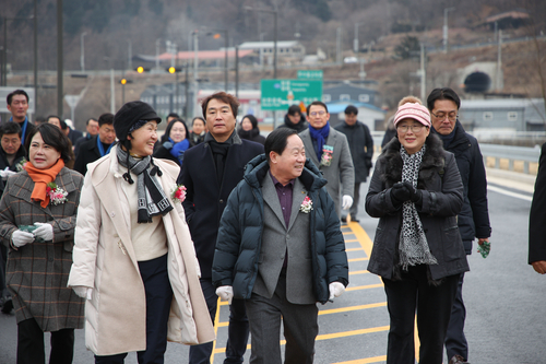 남양주시 12일 국지도86호선 준공 현장에서 시민과 안전-편의 점검