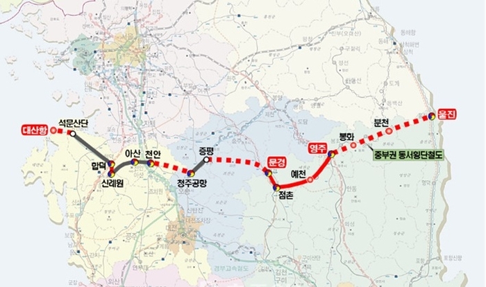 영주시 “중부권 동서횡단철도, 국가철도망 신규사업 반영해야