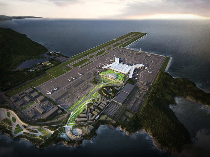 가덕도신공항 조감도. 사진=가덕도신공항건설공단
