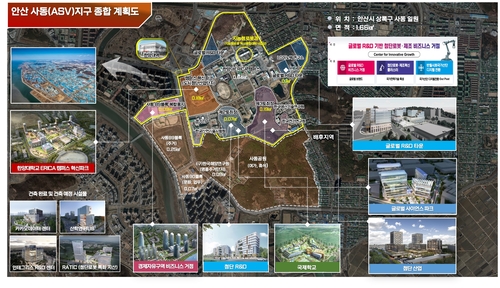 안산 ASV 지구 종합계획도