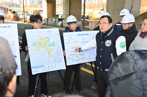 이현재 하남시장 대규모 공사 현장 안전점검