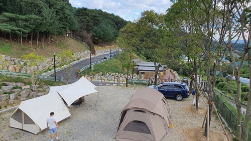 양주시 신암저수지 숲속야영장