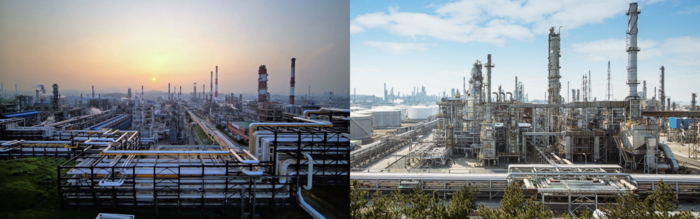 SK이노베이션 울산CLX와 HD현대오일뱅크 대산공장
